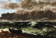 Gustave Courbet The Stormy Sea(or The Wave oil